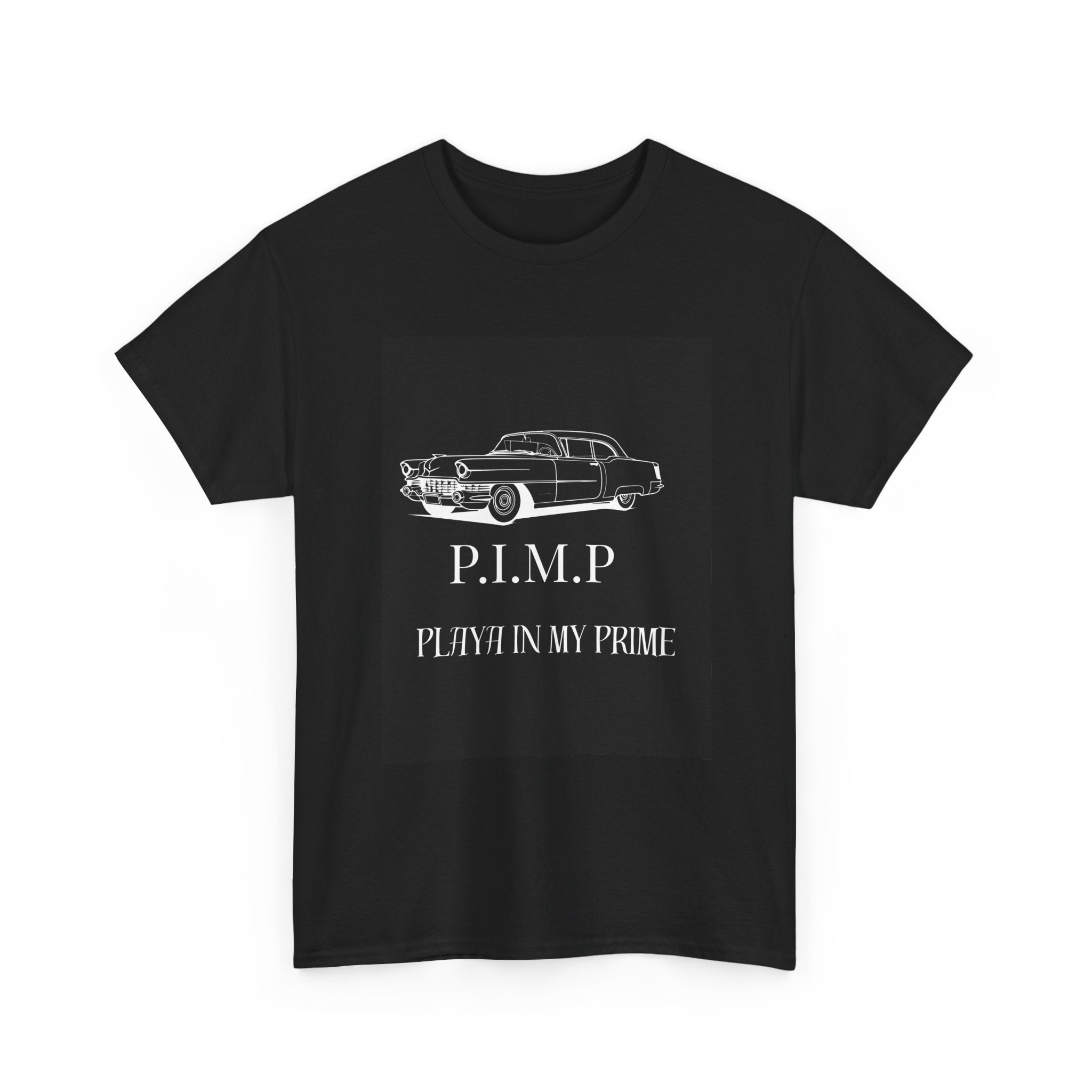 Vintage Car Tee — "P.I.M.P. Playing In My Prime" Retro Graphic T-Shirt