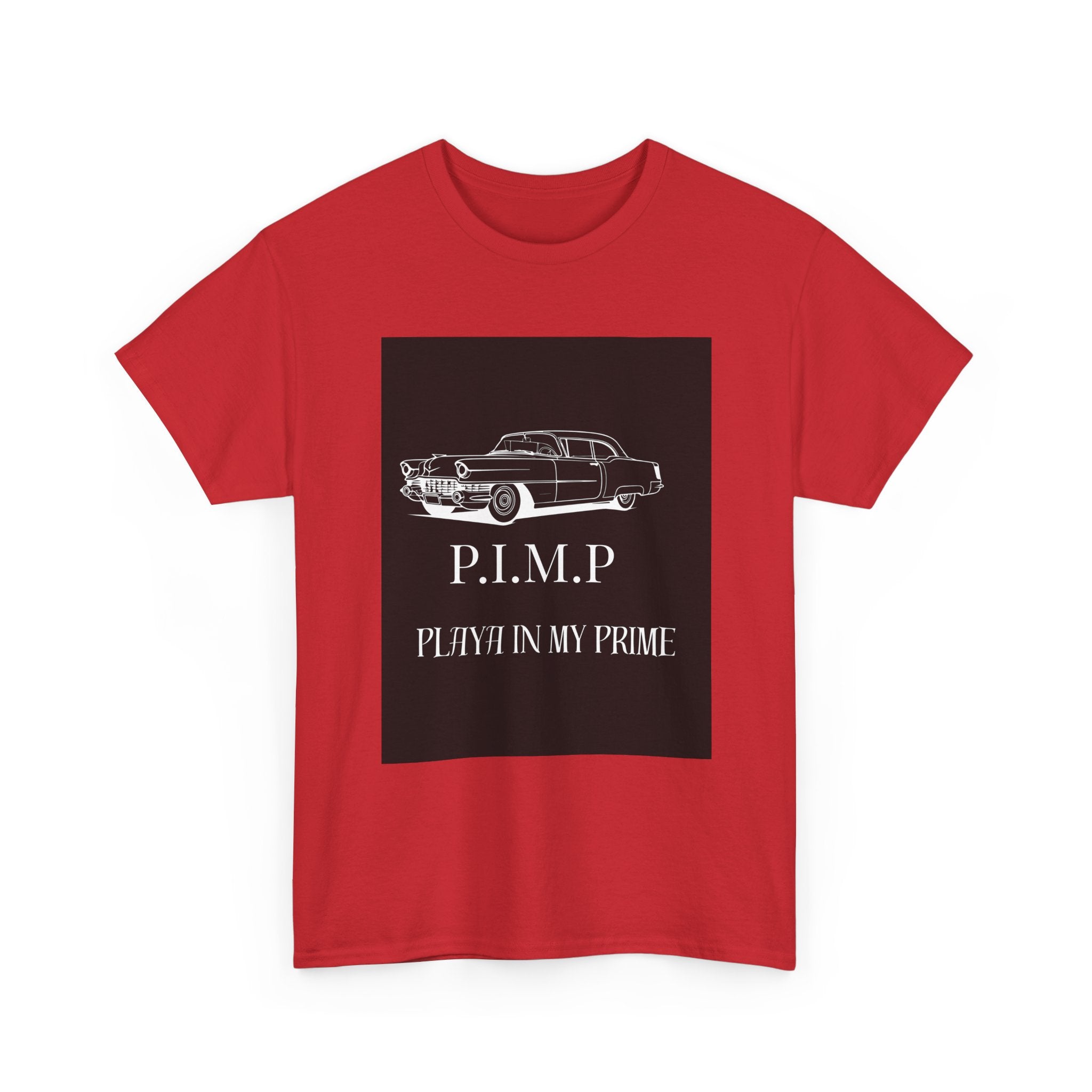 Vintage Car Tee — "P.I.M.P. Playing In My Prime" Retro Graphic T-Shirt