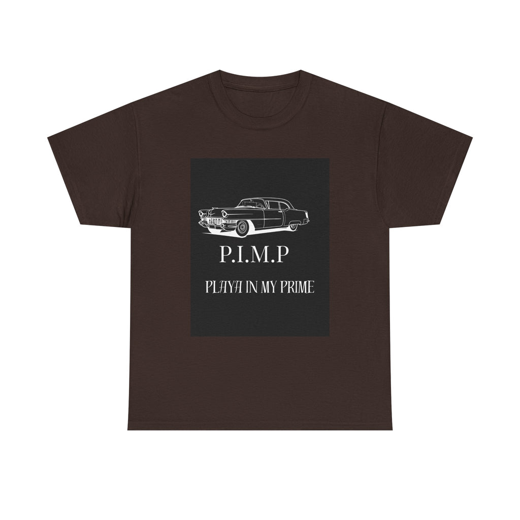 Vintage Car Tee — "P.I.M.P. Playing In My Prime" Retro Graphic T-Shirt