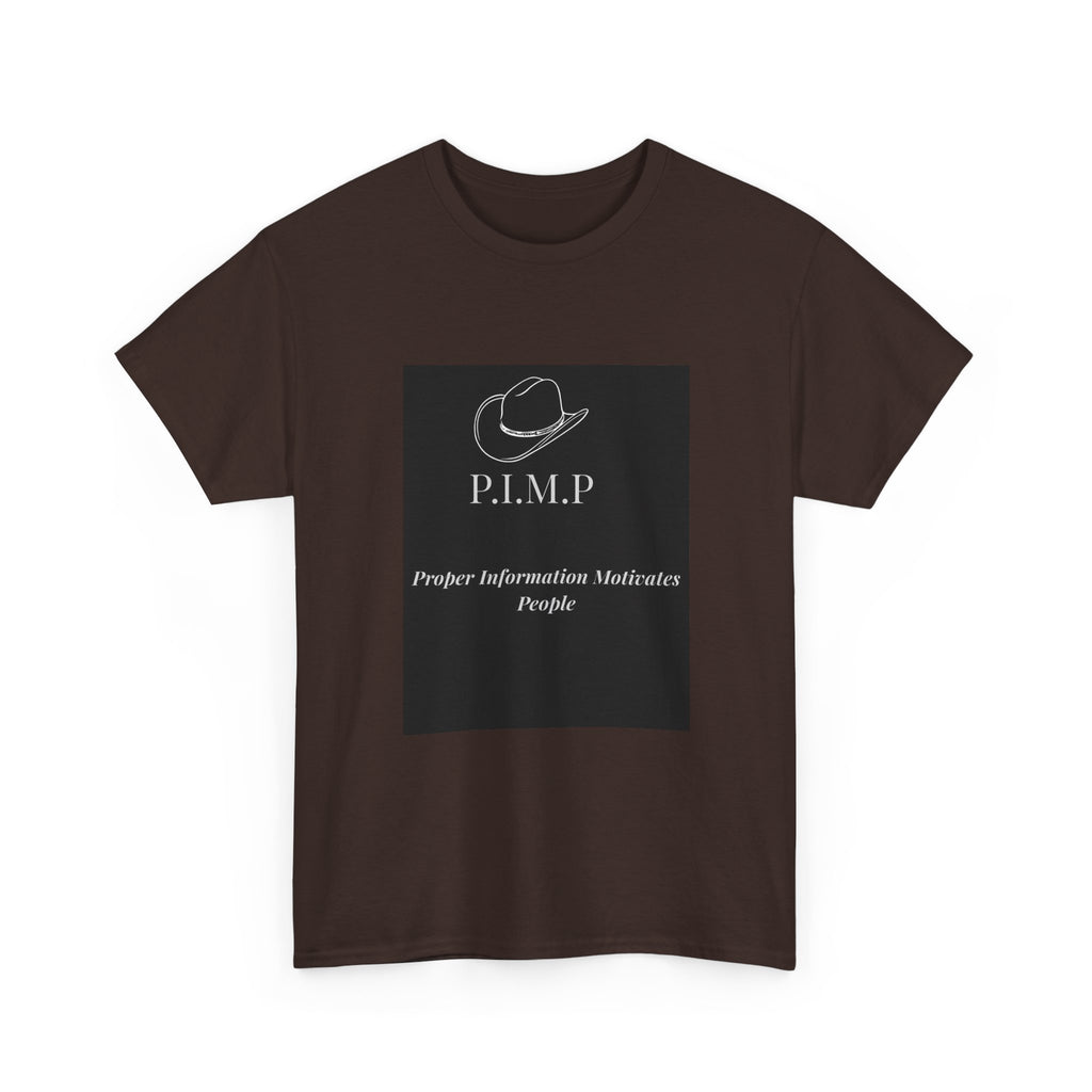Graphic Tee — P.I.M.P. (Proper Information Motivates People) Logo T-Shirt