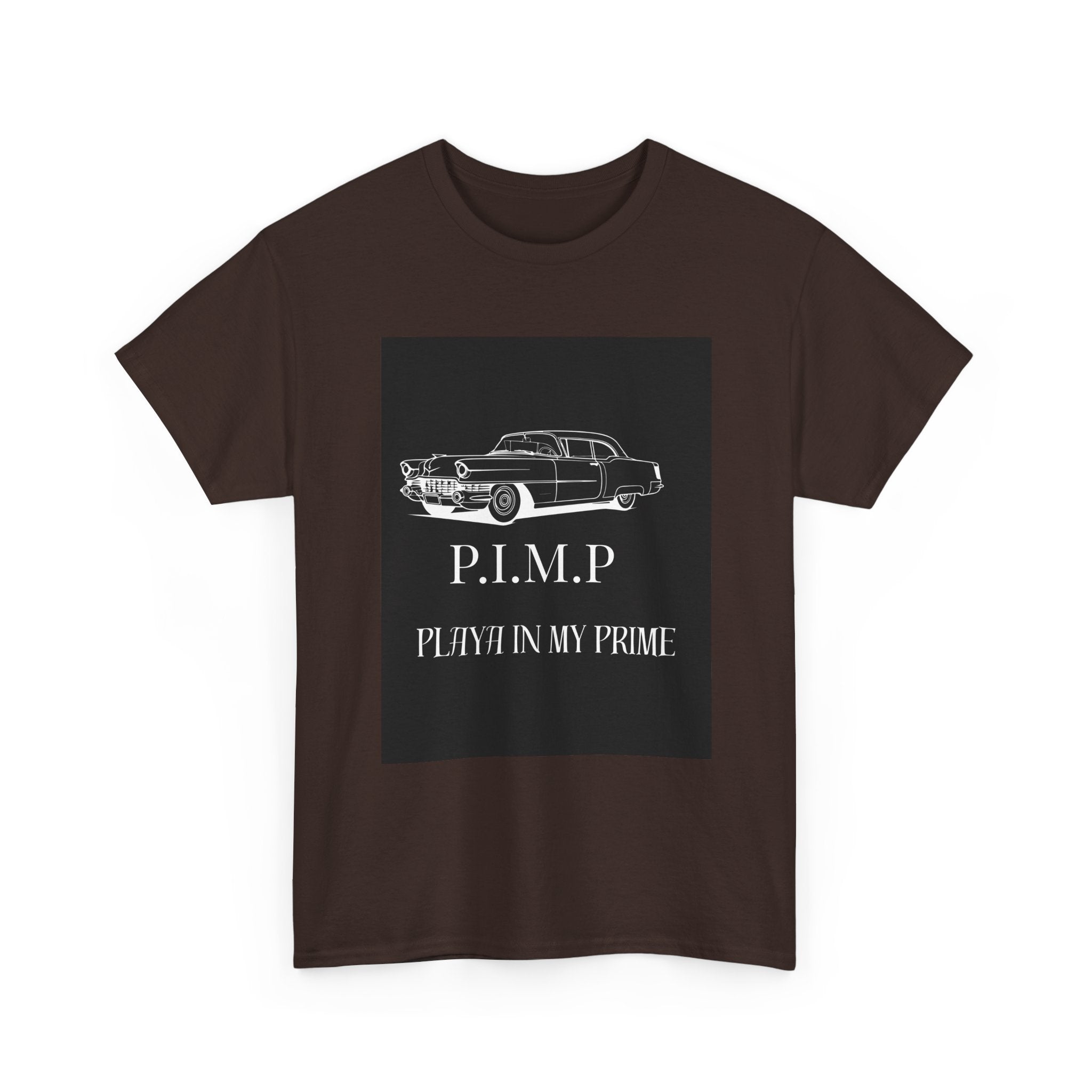 Vintage Car Tee — "P.I.M.P. Playing In My Prime" Retro Graphic T-Shirt