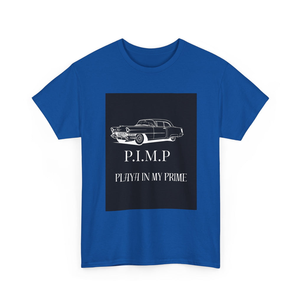 Vintage Car Tee — "P.I.M.P. Playing In My Prime" Retro Graphic T-Shirt