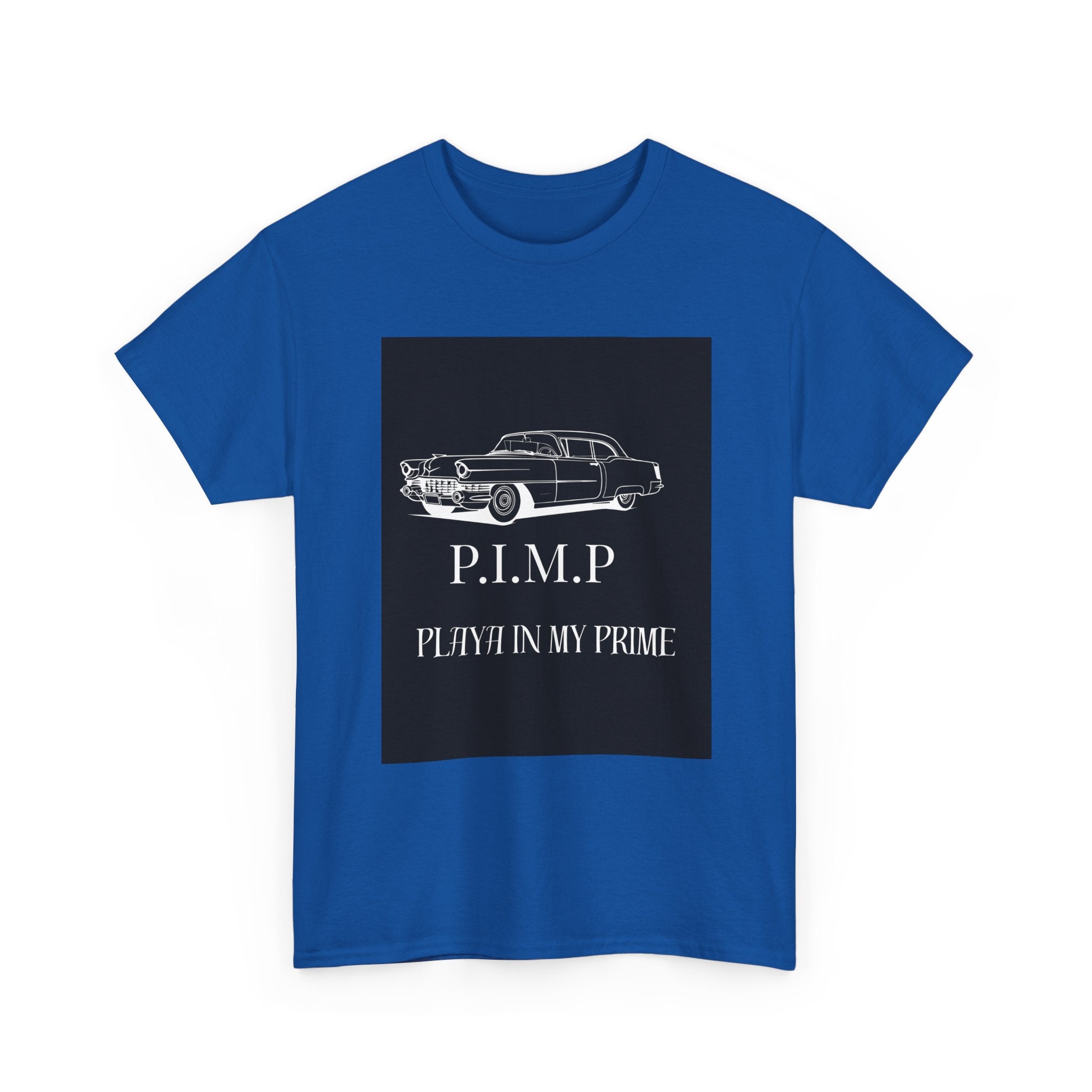 Vintage Car Tee — "P.I.M.P. Playing In My Prime" Retro Graphic T-Shirt