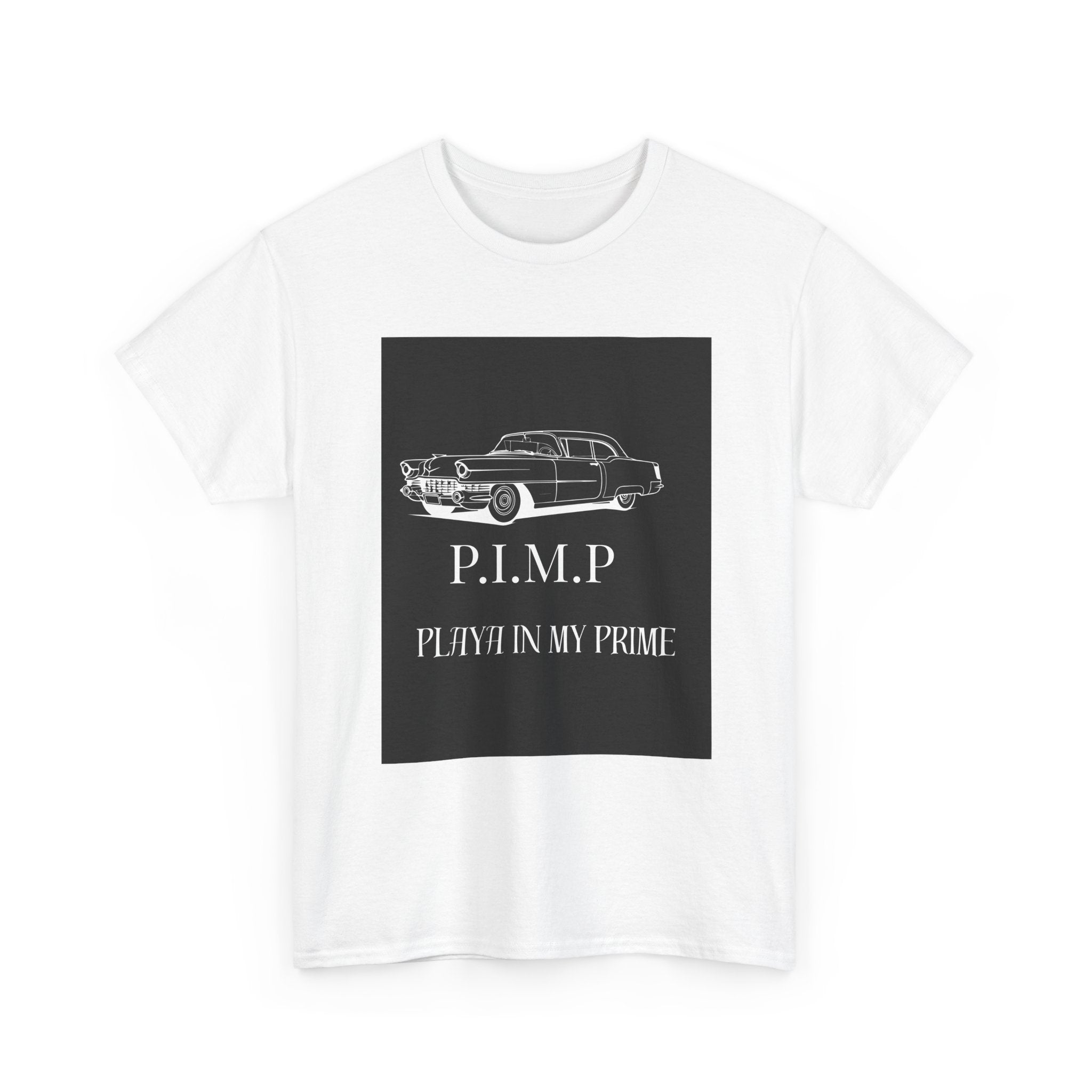 Vintage Car Tee — "P.I.M.P. Playing In My Prime" Retro Graphic T-Shirt